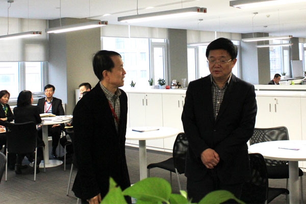 山東省商務廳廳長佘春明一行視察聯橋集團